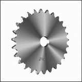 23/32 inch Bore 24 Teeth 50 Pitch without hub roller chain sprocket Single Strand plain round bore