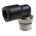 1/2 inch NPT 3/8 inch OD Air Fitting Male Swivel Elbow Plastic Push-to-Connect