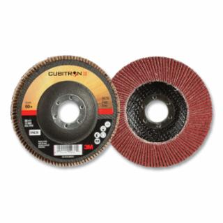 3M Cubitron II 967A flap disc, 4.5 inch, 40 grit ceramic, Type 27, box of 10