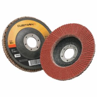 3M Cubitron II 967A flap disc, 4.5 inch, 60 grit ceramic, Type 27, box of 10