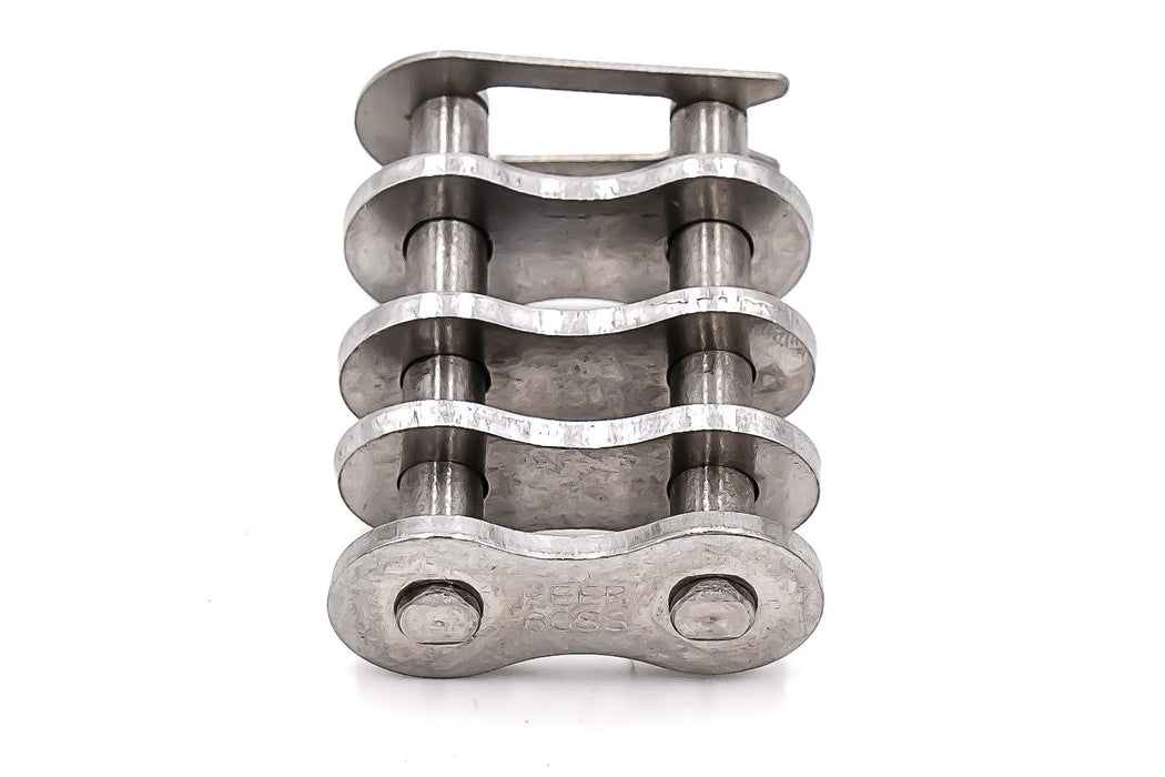 Roller Chain, British Metric ISO, 08B Pitch, Part, 304 Stainless , 1/2" Pitch, 2 Strands,