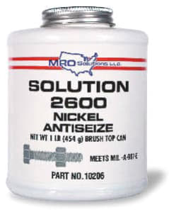 MRO Solutions Solution 2600 Nickel Anti-Seize Compound 1 lb Brush Top Can