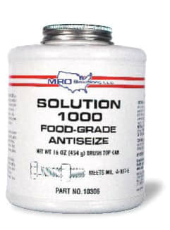 MRO Solutions Solution 1000 Food Grade Anti-Seize Compound 8 lb Flat Top Can