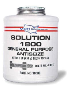 MRO Solutions Solution 1800 Aluminum Copper Anti-Seize (Silver) 42 lb Pail