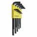 Bondhus Ball End L-Wrench Set, ProGuard Finish, 0.050 in to 3/8 in, SAE, 13-Pc Set