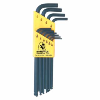 Bondhus Ball End L-Wrench Set, ProGuard Finish, 1/16 in to 1/4 in, SAE, 10-Pc Set