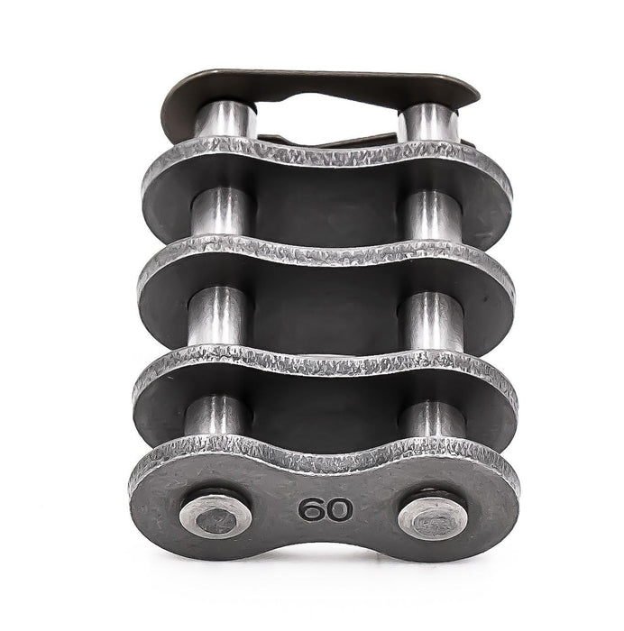 Roller Chain, British Metric ISO, 10B Pitch, Part, Carbon Steel, 5/8" Pitch, 2 Strands,
