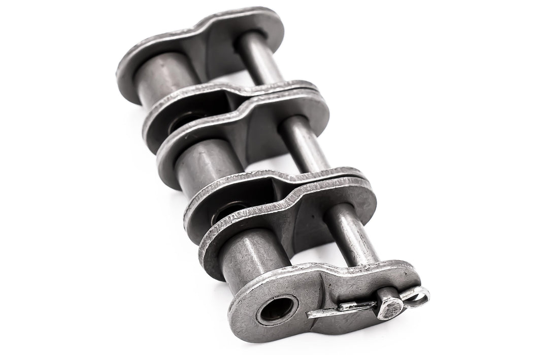 Roller Chain, ANSI Standard, 120 Pitch, Part, Carbon Steel, 1-1/2" Pitch, 3 Strands,