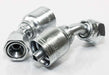 1/2" Hose ID, 3/4"-16 Thread, #8 JIC Thread, Female Swivel, 45 Elbow, 