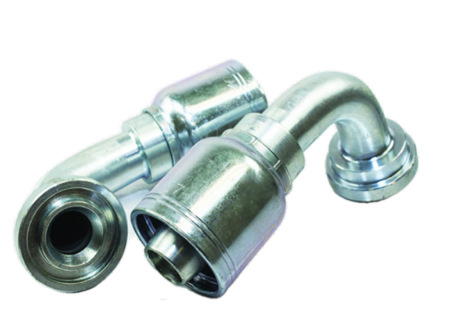 1-1/2" Hose ID, 1-1/2" Flange, 1-1/2" Code 61 Flange, Male Rigid, 90 Elbow, 