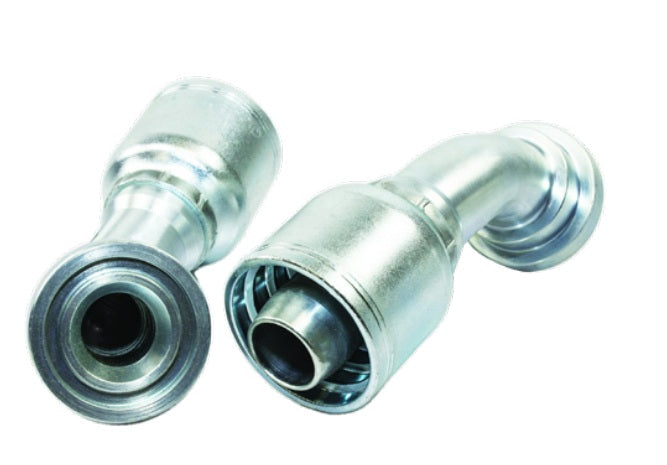 1-1/4" Hose ID, 1-1/4" Flange, 1-1/4" Code 62 Flange, Male Rigid, 45 Elbow, 