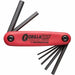 Bondhus GorillaGrip Fold-Ups, 7 per fold-up, Hex Tip, Metric, 2-8 mm