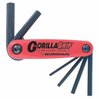 Bondhus GorillaGrip Fold-Ups, 6 per fold-up, Hex Tip, Metric