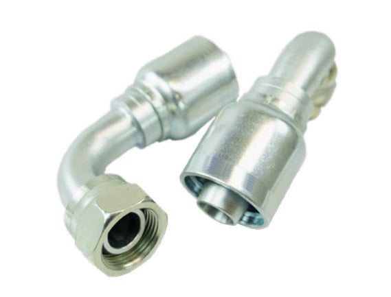 3/8" Hose ID, M20-1.5 Thread, M20 DIN 60 Thread, Female Swivel, 90 Elbow, 