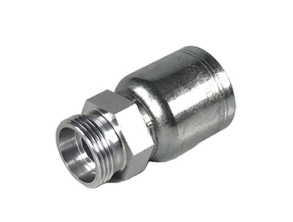 3/8" Hose ID, M16-1.5 Thread, M16 DIN 24 Thread, Male Rigid, Straight, 