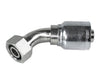 1/4" Hose ID, M18-1.5 Thread, M18 DIN 24 ORFS Thread, Female Swivel, 45 Elbow, 