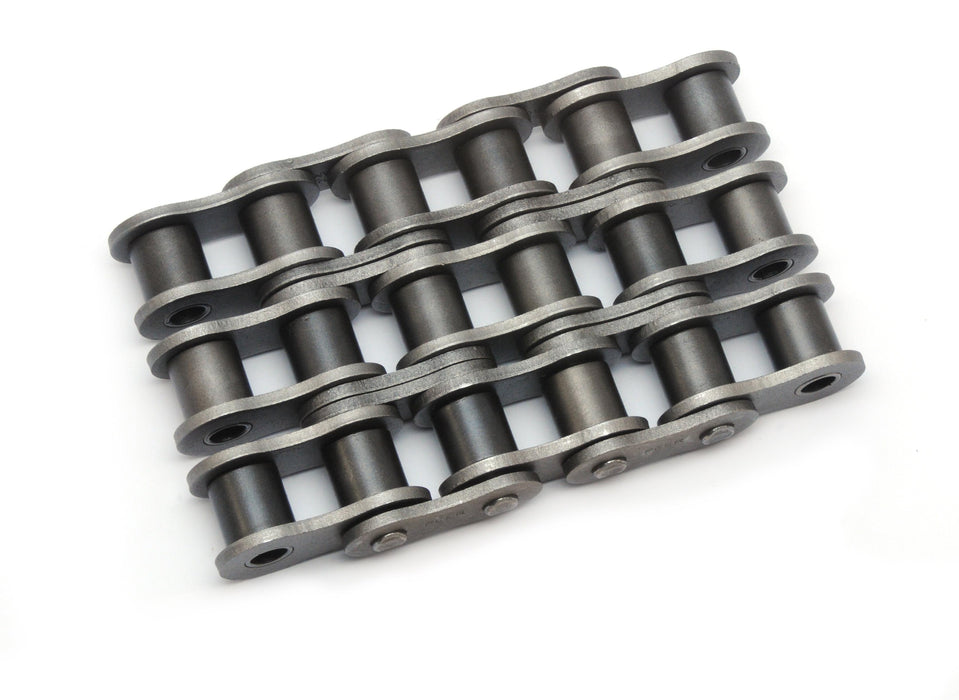 Roller Chain, British Metric ISO, 12B Pitch, Chain, Carbon Steel, 3/4" Pitch, 3 Strands,