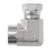 Steel, SAE J514 NPSM Swivel 90° Female Elbow, 1/4" Female NPTF x 1/4" Female NPSM Swivel