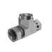 Steel, SAE J514 NPSM Swivel Female Branch Tee, 3/8" Female NPTF x 1/4" Female NPSM Swivel