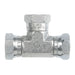 Steel, SAE J514 NPSM Swivel Union Tee, 1/2" Female NPSM Swivel