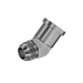 Steel, SAE J514 37° Flare 45° Code 61 Flange Forged Elbow, 2" Male JIC x 1-1/2" Split Flange Head