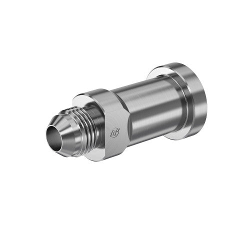 Steel, SAE J514 37° Flare Code 62 Flange Adapter, 2" Male JIC x 2" Split Flange Head
