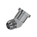 Steel, SAE J514 37° Flare Code 62 Flange 45° Forged Elbow, 2" Male JIC x 3/4" Split Flange Head