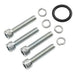 Steel, SAE J518 Code 61 Flange Hardware Kit with Hex Bolts, 3-1/2" Flange Size
