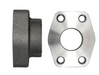 Steel, NPTF 4-Bolt Flange Code 61 Flat Face, 1-1/4" Female NPTF x 1-1/4" Pad Size