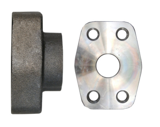 Steel, NPTF 4-Bolt Flange Code 62 Flat Face, 1-1/4" Female NPTF x 1-1/4" Pad Size