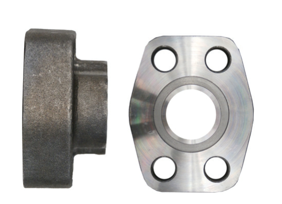 Steel, SAE Port 4-Bolt Flange Code 62 O-Ring Face, 3/4-16 Female ORB x 1/2" Pad Size
