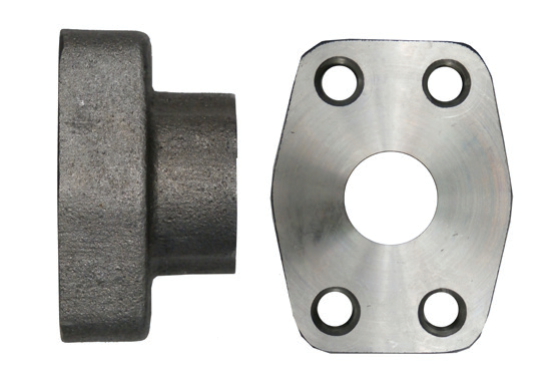 Steel, SAE Port 4-Bolt Flange Code 61 Flat Face, 3/4-16 Female ORB x 1/2" Pad Size