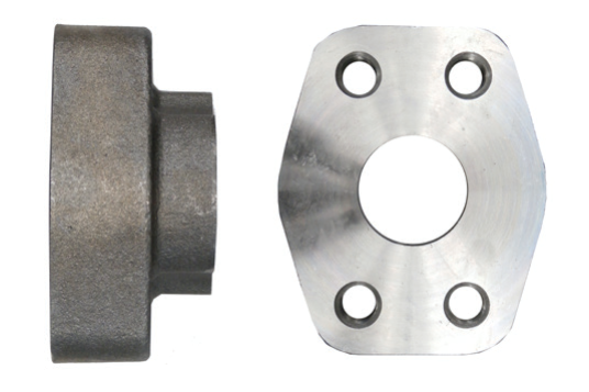Steel, SAE Port 4-Bolt Flange Code 62 Flat Face, 3/4-16 Female ORB x 1/2" Pad Size