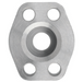 Steel, Flat Socket Pipe Weld 4-Bolt Flange Code 62 O-Ring Face, 1-1/4" Pipe Weld x 1-1/4" Pad Size