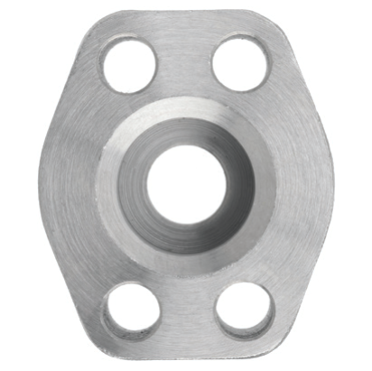 Steel, Flat Socket Pipe Weld 4-Bolt Flange Code 62 O-Ring Face, 1/2" Pipe Weld x 1/2" Pad Size