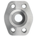 Steel, Flat Socket Pipe Weld 4-Bolt Flange Code 61 Flat Face, 3" Pipe Weld x 3" Pad Size