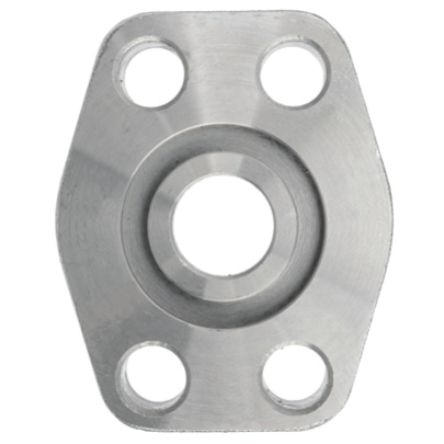 Steel, Flat Socket Tube Weld 4-Bolt Flange Code 62 O-Ring Face, 1-1/4" Tube Weld x 1" Pad Size