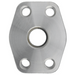 Steel, Flat Socket Tube Weld 4-Bolt Flange Code 61 Flat Face, 1-1/2" Tube Weld x 1-1/4" Pad Size