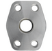 Steel, Flat Socket Tube Weld 4-Bolt Flange Code 62 Flat Face, 1-1/4" Tube Weld x 1" Pad Size