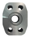 Steel, Gauge 4-Bolt Flange Spacer Code 62 Dual Face, 1/4-18 NPTF Female NPTF, 7/16-20 UNF-2B Female O-Ring Boss x 1-1/4" Pad Size