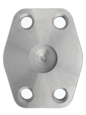 Steel, 4-Bolt Blanking Flange Code 62 Flat Face, 3" Pad Size