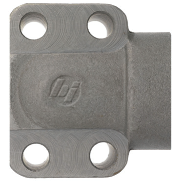 Steel, SAE Port 4-Bolt Flange Elbow Code 61 O-Ring Face, 1-5/8-12 Female ORB
