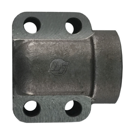Steel, SAE Port 4-Bolt Flange Elbow Code 61 Flat Face, 1-7/8-12 Female ORB