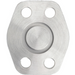 Steel, 4-Bolt Flange Shipping Plate Code 61 Dual Face, 2-1/2" Pad Size