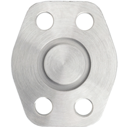 Steel, 4-Bolt Flange Shipping Plate Code 62 Dual Face, 1-1/2" Pad Size