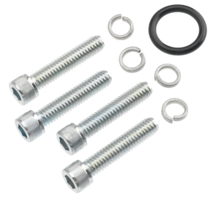 Steel, SAE J518 Code 61/62 Flange Hardware Kit with Socket Head Bolts, 2" Flange Size, 12X3.25 Bolts