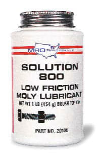 MRO Solutions Solution 800 Low Friction Moly Lubricant 11 lb Flat Top Can