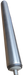 Metal roller with hex shaft extending from ends on a transparent background