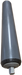 Plastic roller with hex shaft extending from ends on a transparent background