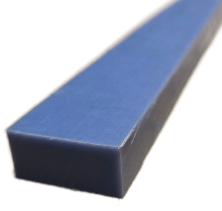 1/2"x1"x120" Blue LubX® C Wear Strip 10ft Long